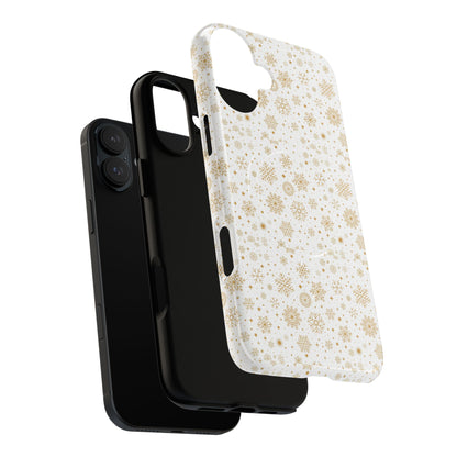 Festive Snowflake Phone Cases for Winter, Holiday Gift, Sleek Design, Winter Accessories, Durable Protection - MaisonThreadory