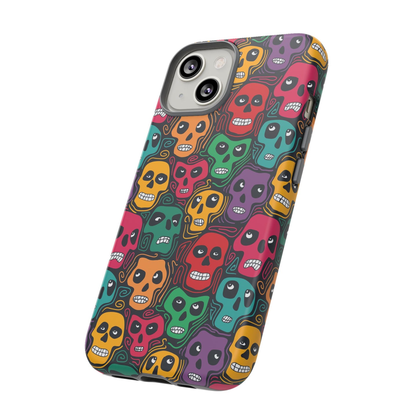 Phone Case, Day of the Dead Tough Case Phone, Mexican Skull Phone Cover, Floral Skeleton Phone Protector, Sugar Skull iPhone Case, Tough