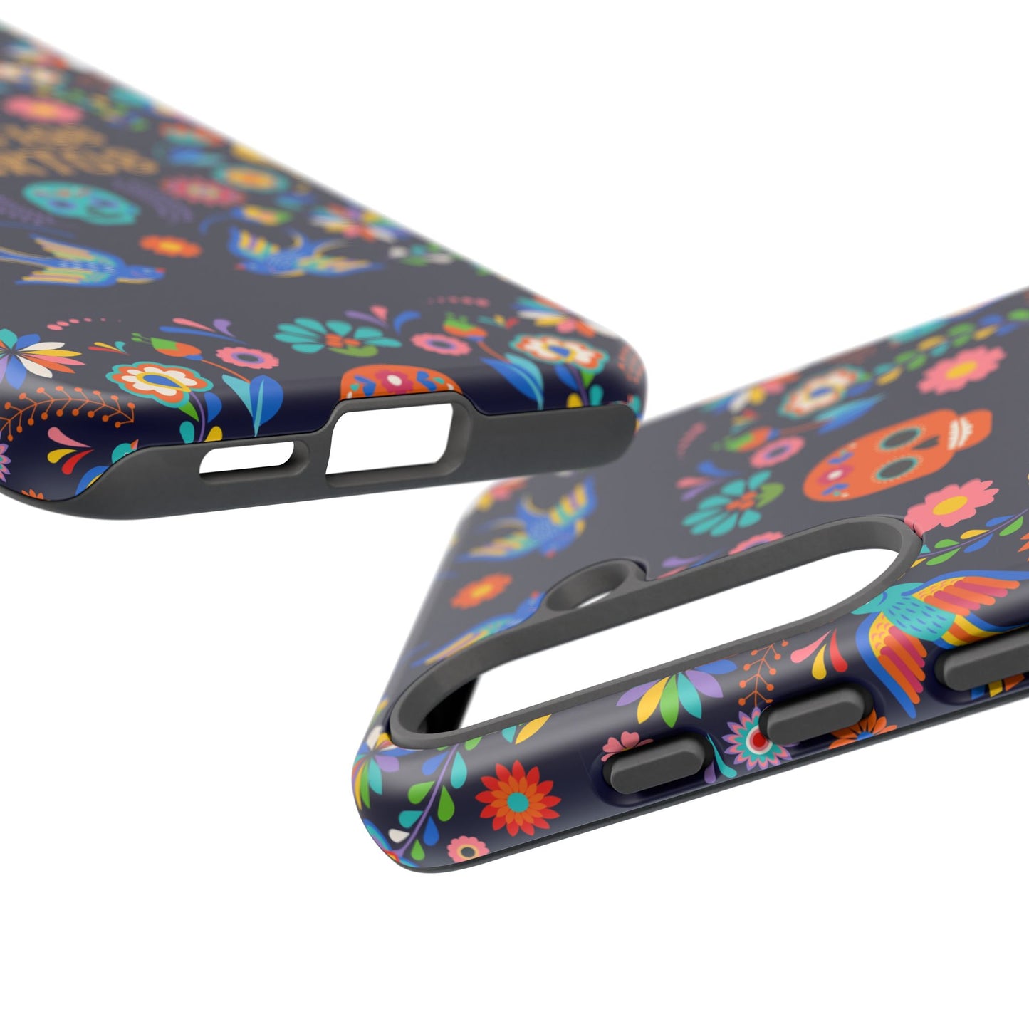 Colorful Dia de los Muertos Phone Case, Skull Design, Floral Phone Cover, Sugar Skull Accessories, Day of the Dead Gift