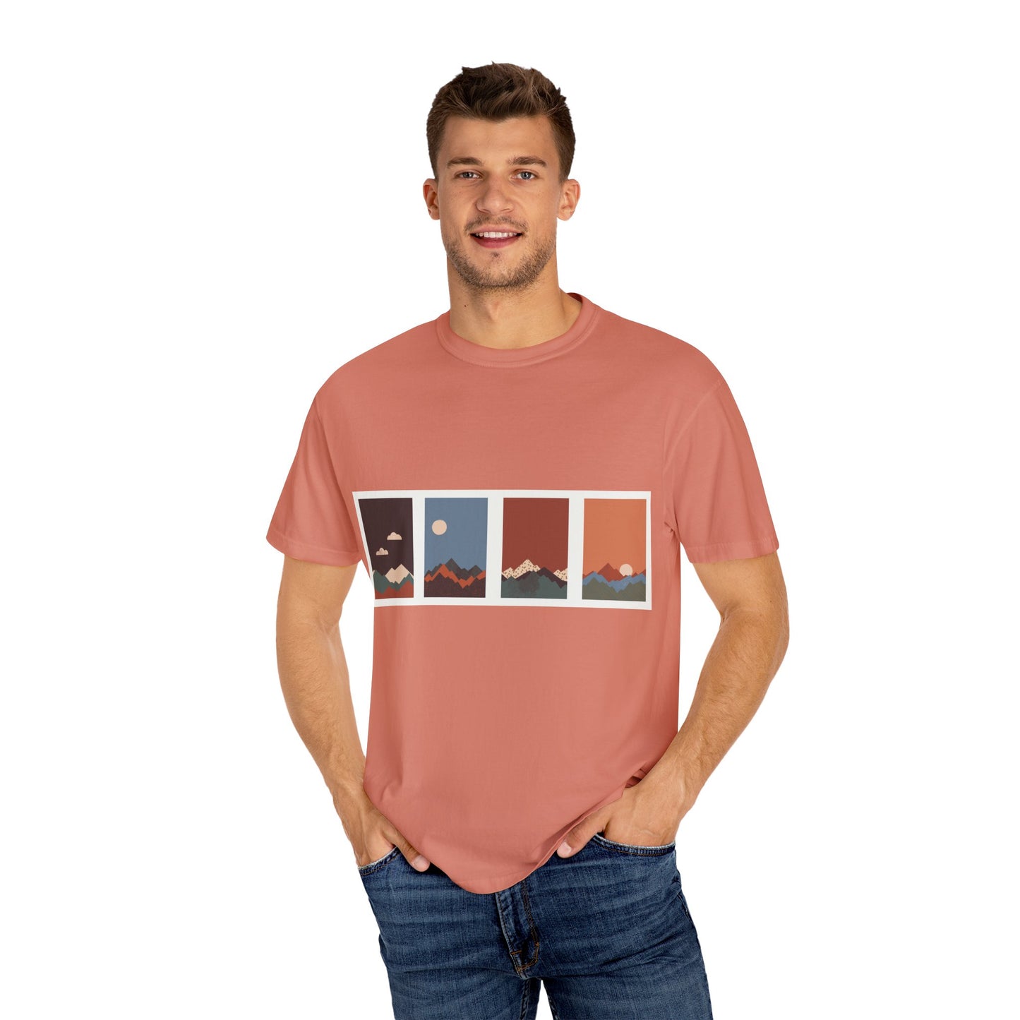 Unisex Mountain Sunset T-Shirt | Cozy Casual Wear, Nature Lover Gift, Travel Tee, Outdoor Adventure Shirt, Hiking Apparel