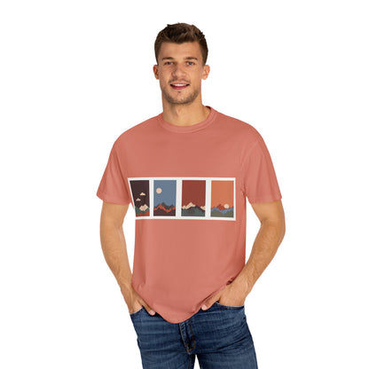Unisex Mountain Sunset T-Shirt | Cozy Casual Wear, Nature Lover Gift, Travel Tee, Outdoor Adventure Shirt, Hiking Apparel