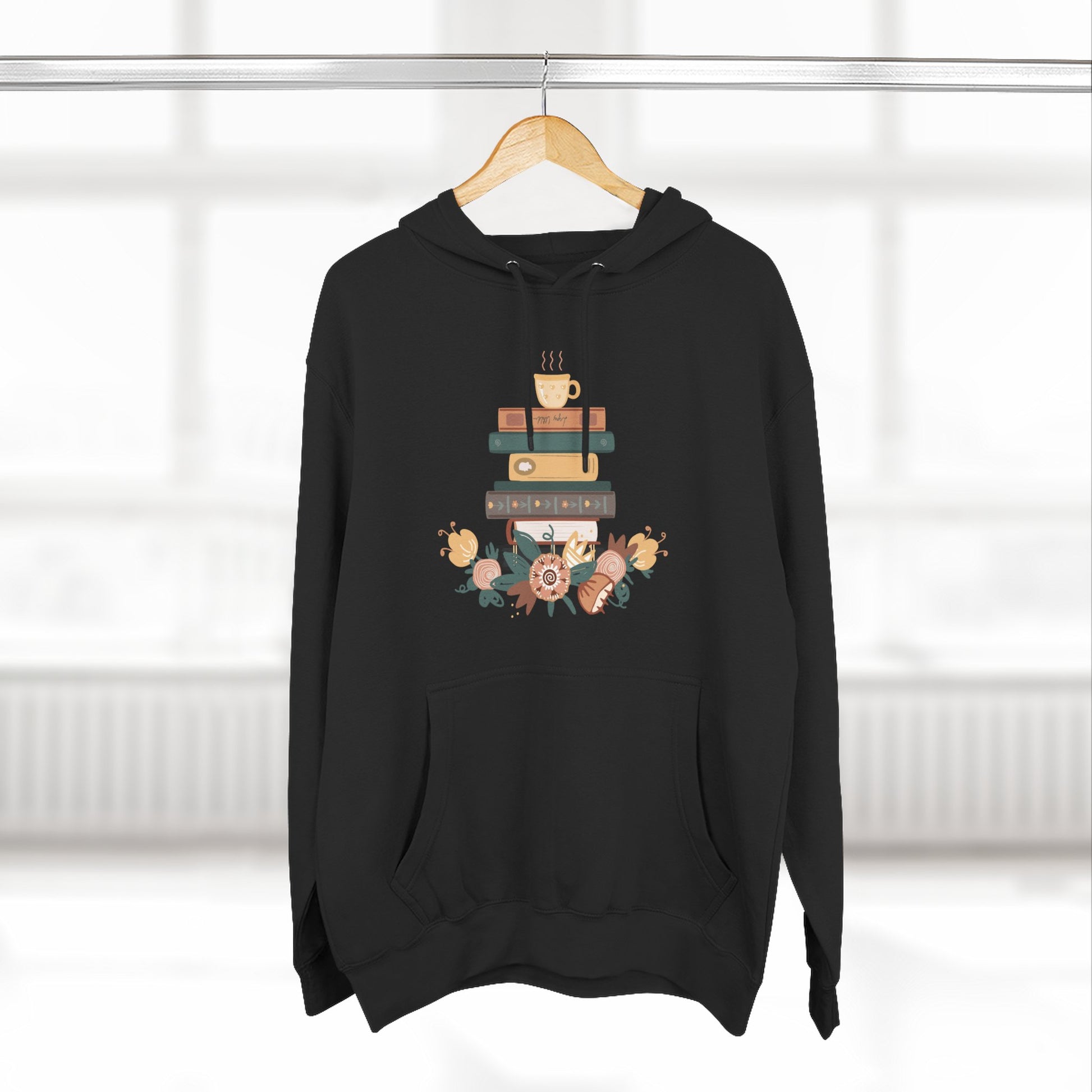 Cozy Book Lover's Hoodie | Three-Panel Fleece, Reading Gift, Literary Sweatshirt, Casual Apparel, Birthday Present, Book Club Outfit - MaisonThreadory