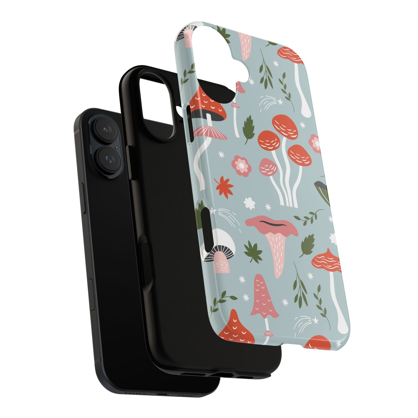 Whimsical Mushroom Phone Case, Cute Floral Smartphone Cover, Unique Gift for Nature Lovers, Trendy Tech Accessory, Eco-friendly Case