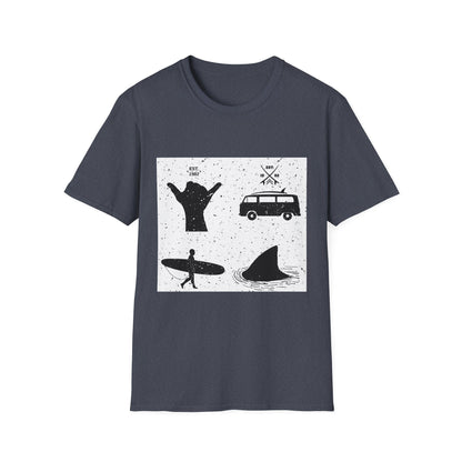 Cool Surf Vibes Unisex T-Shirt - Perfect for Beach Lovers, Summer Festivals, Gift for Surfers, Casual Wear, Vacation Style