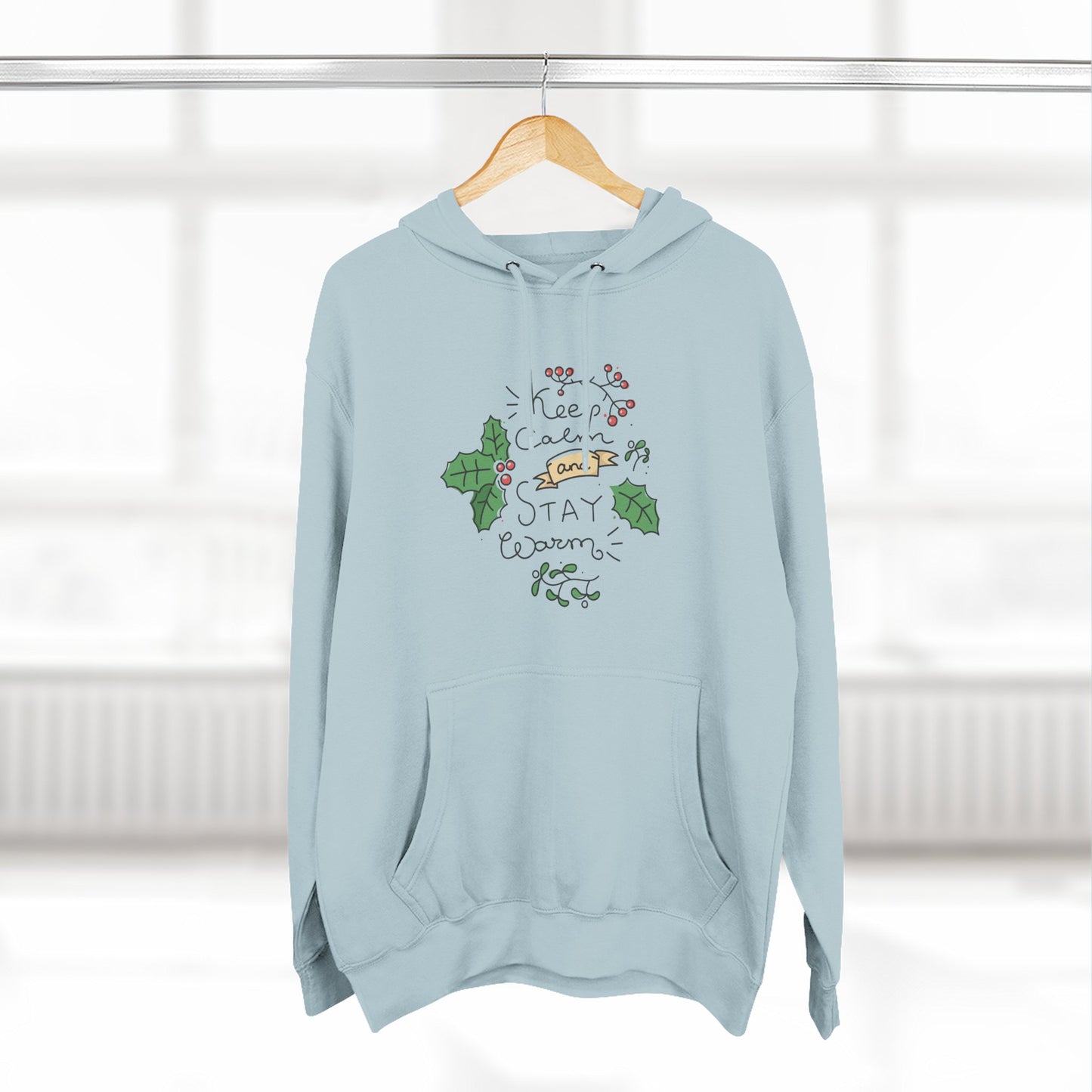 Cozy Stay Warm Fleece Hoodie for All Seasons, Cute Unisex Winter Apparel, Perfect Gift for Friends and Family - MaisonThreadory