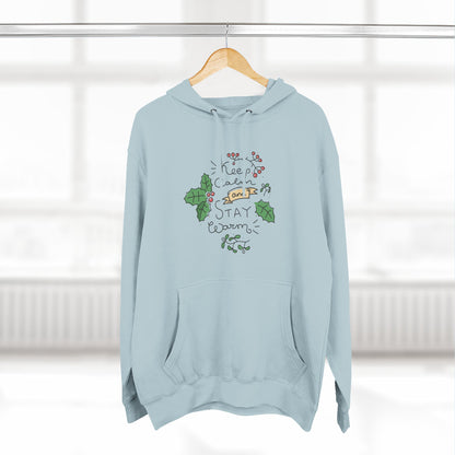 Cozy Stay Warm Fleece Hoodie for All Seasons, Cute Unisex Winter Apparel, Perfect Gift for Friends and Family - MaisonThreadory