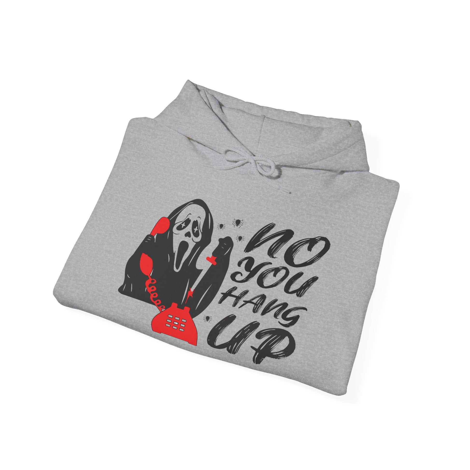 Spooky Phone Call Hoodie - Cozy Unisex Sweatshirt for Halloween, Horror Fans, Casual Wear, Gift Ideas, Scary Movie Nights - MaisonThreadory
