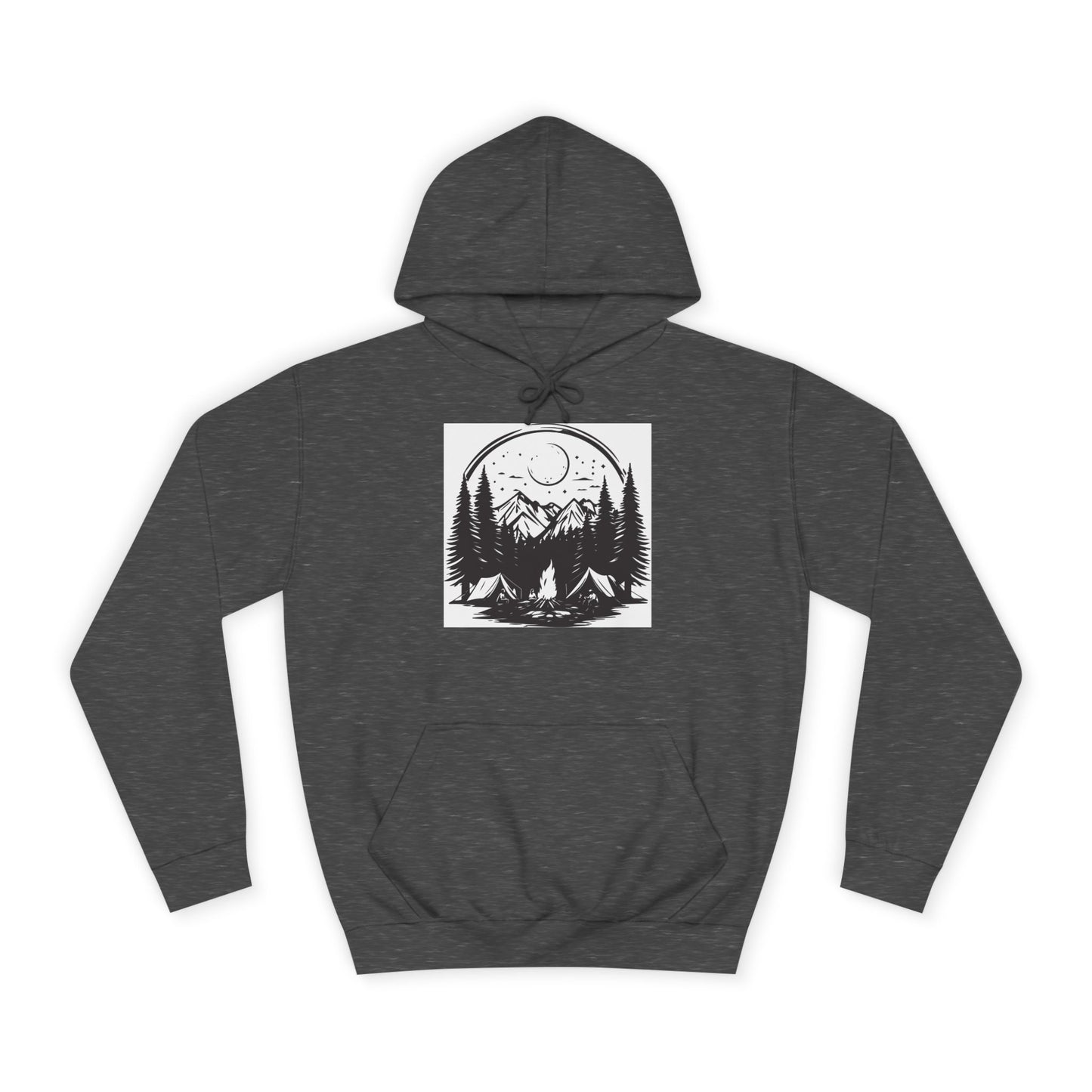 Nature-Inspired Unisex College Hoodie | Camping, Adventure, Outdoor Lover Gift, Cozy Pullover, College Apparel - MaisonThreadory