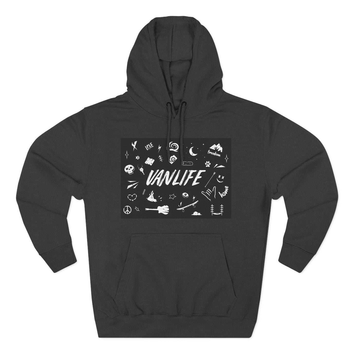 Vanlife Adventure Hoodie - Cozy Fleece Sweatshirt for Travel Lovers, Outdoor Enthusiasts, Camping, Road Trips, Gift for Explorer - MaisonThreadory