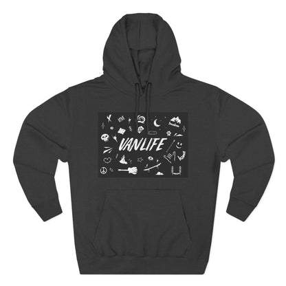 Vanlife Adventure Hoodie - Cozy Fleece Sweatshirt for Travel Lovers, Outdoor Enthusiasts, Camping, Road Trips, Gift for Explorer - MaisonThreadory