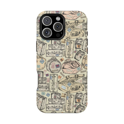 Travel-Inspired Magnetic Tough Cases, Unique Phone Accessories, Perfect for Adventurers, Great Gift for Travelers or Holidays