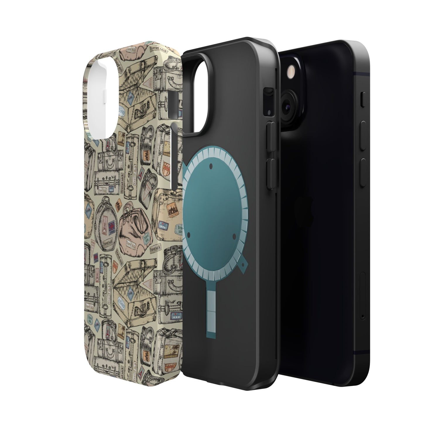 Travel-Inspired Magnetic Tough Cases, Unique Phone Accessories, Perfect for Adventurers, Great Gift for Travelers or Holidays