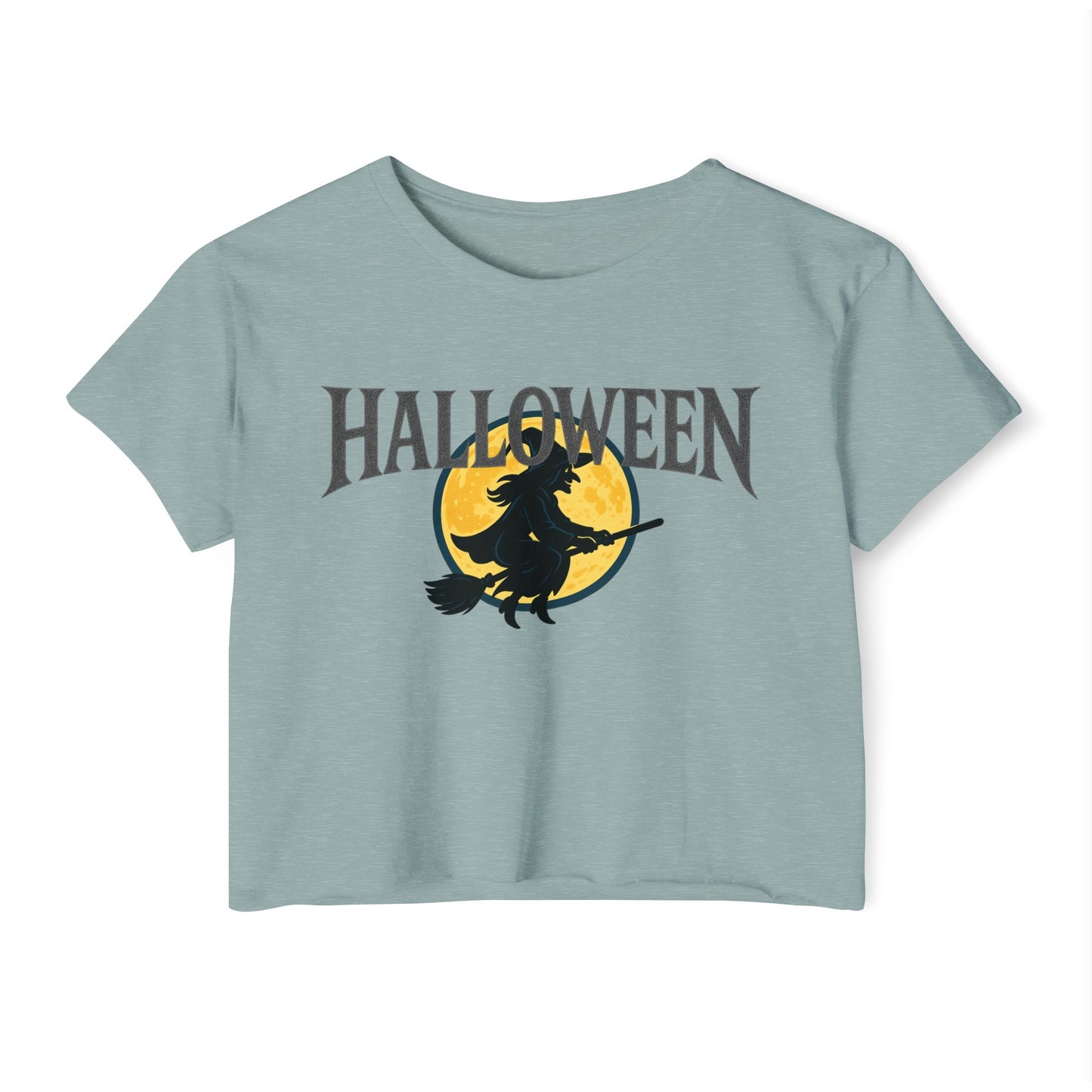Halloween Witch Women's Festival Crop Top, Halloween Crop Tee, Witchy Outfit, Fall Fashion, Halloween Party Shirt, Cute Festival Clothing