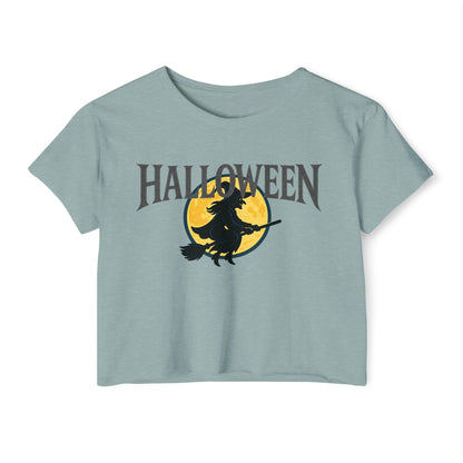 Halloween Witch Women's Festival Crop Top, Halloween Crop Tee, Witchy Outfit, Fall Fashion, Halloween Party Shirt, Cute Festival Clothing