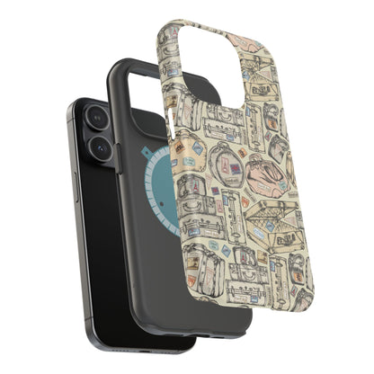 Travel-Inspired Magnetic Tough Cases, Unique Phone Accessories, Perfect for Adventurers, Great Gift for Travelers or Holidays