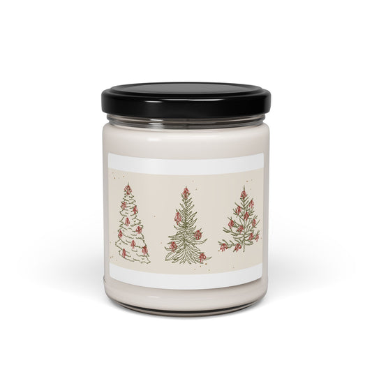 Christmas Tree Soy Candle — 9oz Scented Holiday Candle