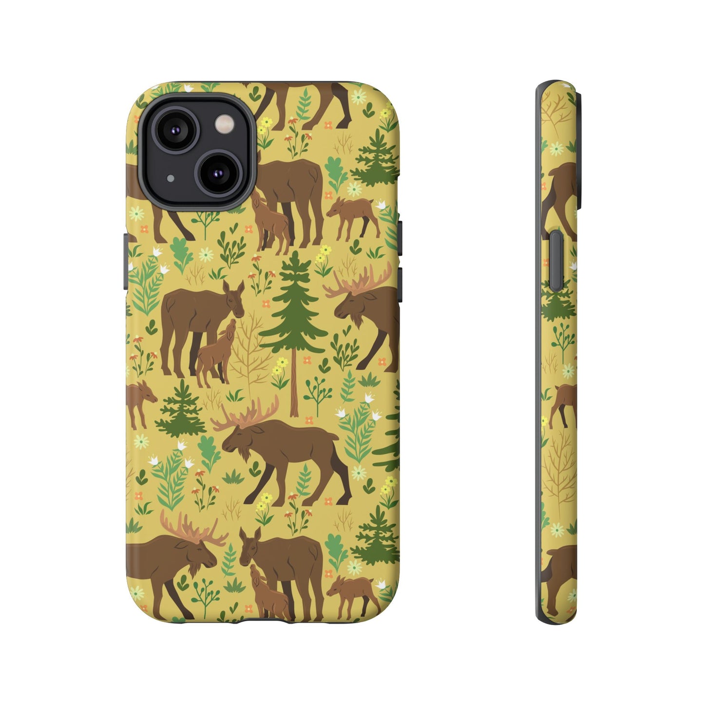 Moose Phone Case - Nature Lover's Accessory, Gifts for Outdoorsy Friends, Wildlife Decor, Eco-Friendly Cover, Forest Adventure Gear - MaisonThreadory