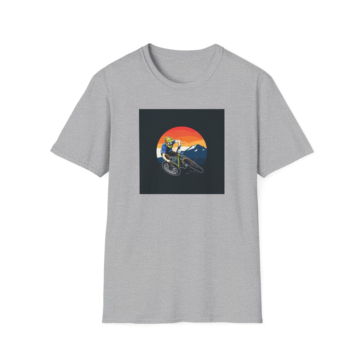 Mountain Biker T-Shirt - Adventure Cycling Tee, Outdoor Sports Shirt, Mountain Bike Lover Gift, Nature Enthusiast Top, Unisex Cotton Tee