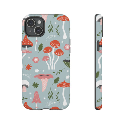 Whimsical Mushroom Phone Case, Cute Floral Smartphone Cover, Unique Gift for Nature Lovers, Trendy Tech Accessory, Eco-friendly Case