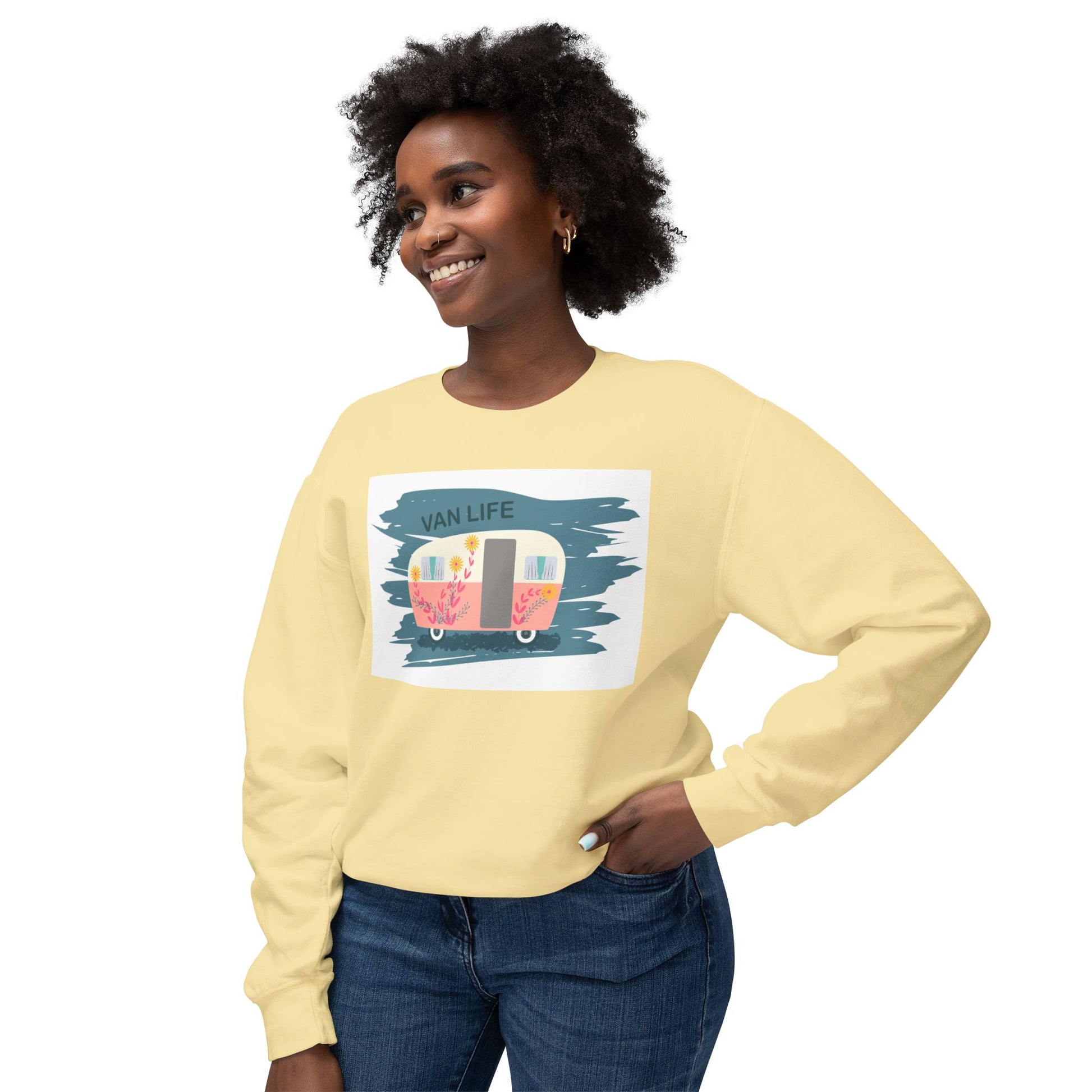 Unisex Lightweight Crewneck Sweatshirt - MaisonThreadory