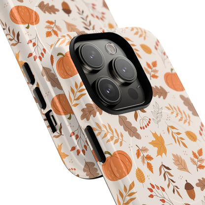 Autumn Floral Phone Case - Tough Magnetic Cases for Fall, Seasonal Accessories, Nature Lover Gifts, Cute Phone Cover, Unique Phone Case - MaisonThreadory