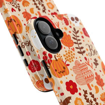 Autumn Phone Case - Cozy Fall Vibes, Pumpkin Decor, Halloween Gift, Floral Design, Seasonal Aesthetic