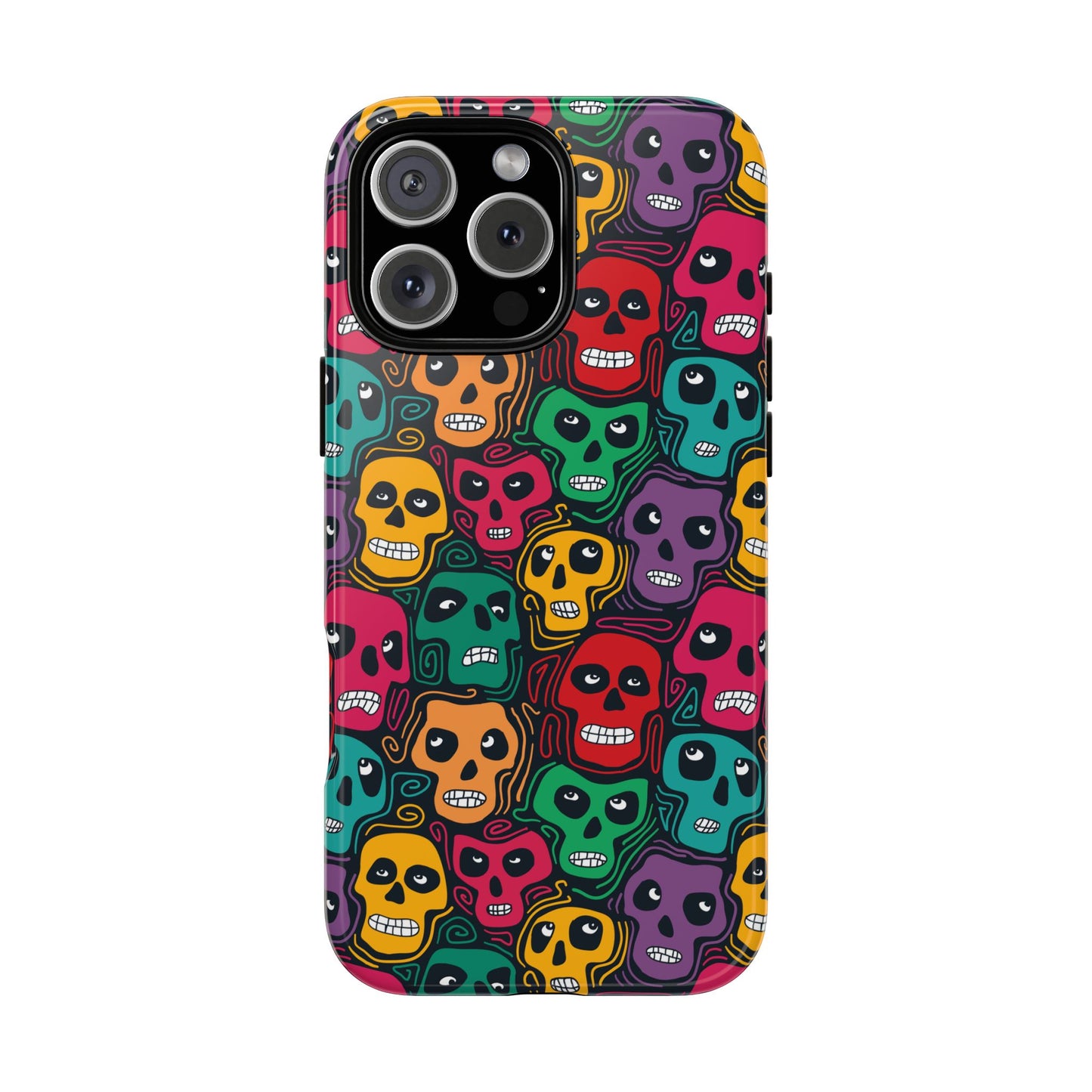 Phone Case, Day of the Dead Tough Case Phone, Mexican Skull Phone Cover, Floral Skeleton Phone Protector, Sugar Skull iPhone Case, Tough