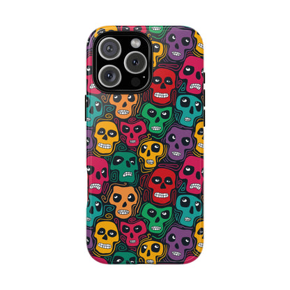 Phone Case, Day of the Dead Tough Case Phone, Mexican Skull Phone Cover, Floral Skeleton Phone Protector, Sugar Skull iPhone Case, Tough