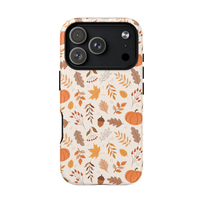Autumn Floral Phone Case - Tough Magnetic Cases for Fall, Seasonal Accessories, Nature Lover Gifts, Cute Phone Cover, Unique Phone Case - MaisonThreadory