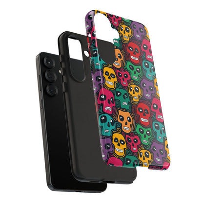 Phone Case, Day of the Dead Tough Case Phone, Mexican Skull Phone Cover, Floral Skeleton Phone Protector, Sugar Skull iPhone Case, Tough