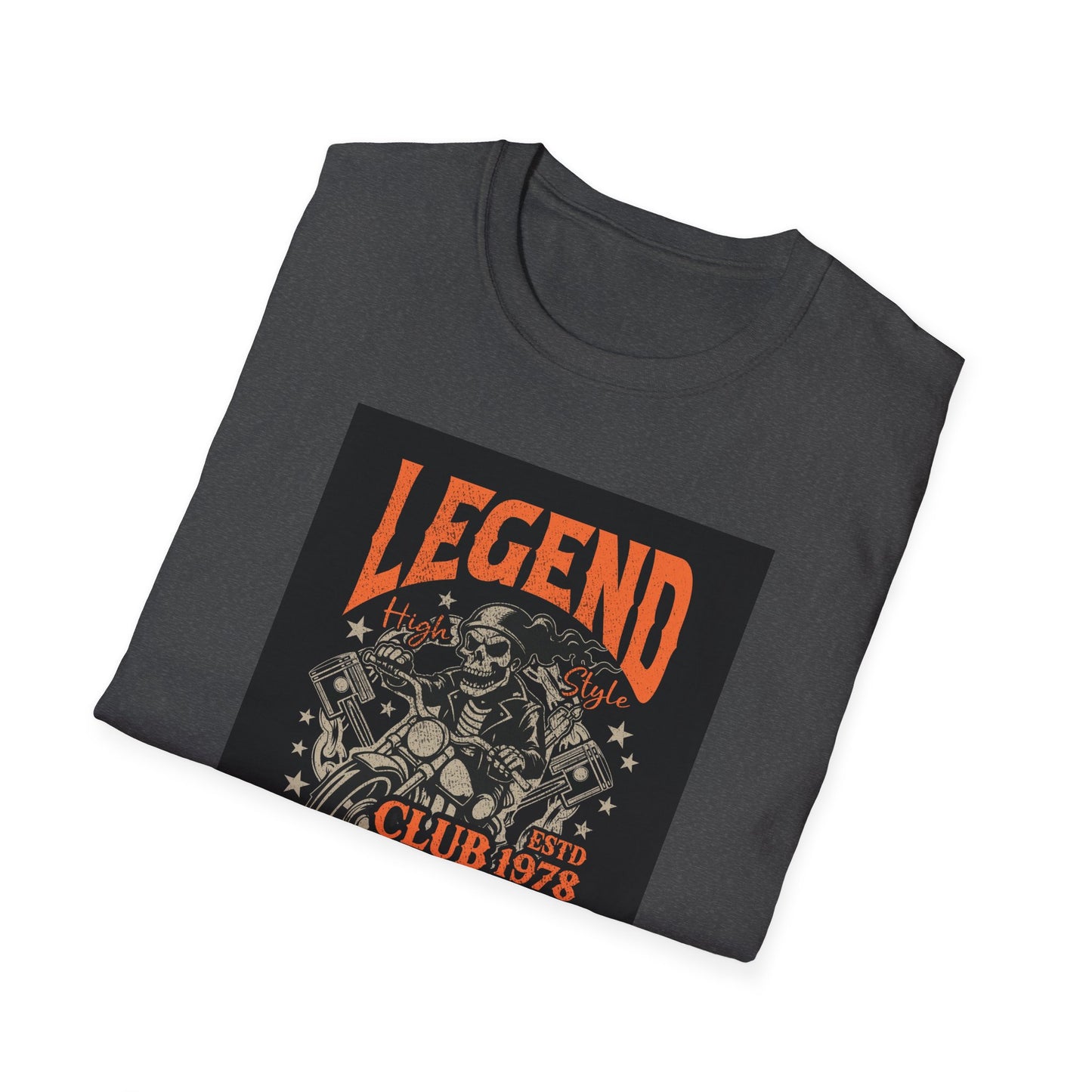 Legend Club Unisex Softstyle T-Shirt - Vintage Retro Graphic Tee, Men Women Hipster Fashion Top, Urban Streetwear, Music Festival Shirt,