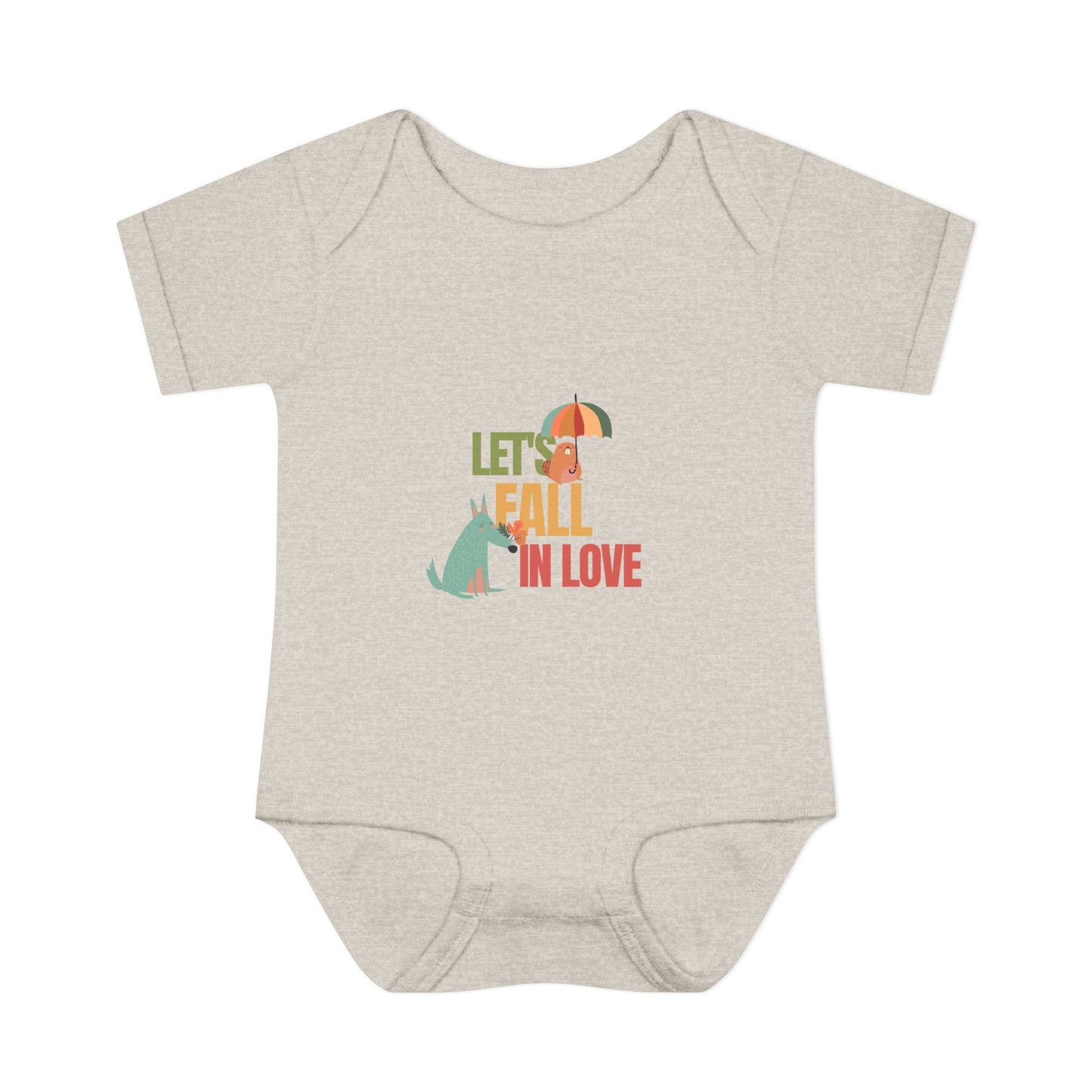 Autumn Baby Bodysuit - Let's Fall in Love, Cute Infant Outfit, Seasonal Gift, Baby Shower Present, Little One's Fall Fashion - MaisonThreadory