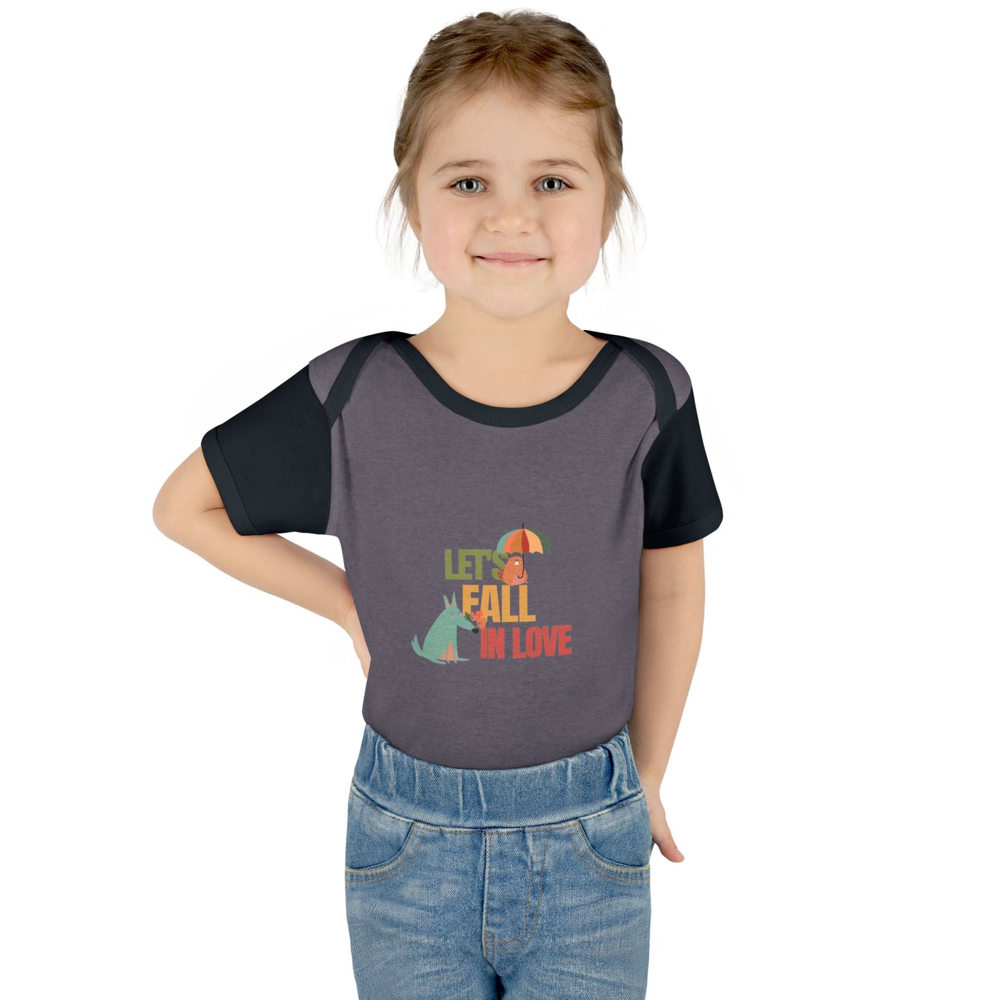Autumn Baby Bodysuit - Let's Fall in Love, Cute Infant Outfit, Seasonal Gift, Baby Shower Present, Little One's Fall Fashion - MaisonThreadory