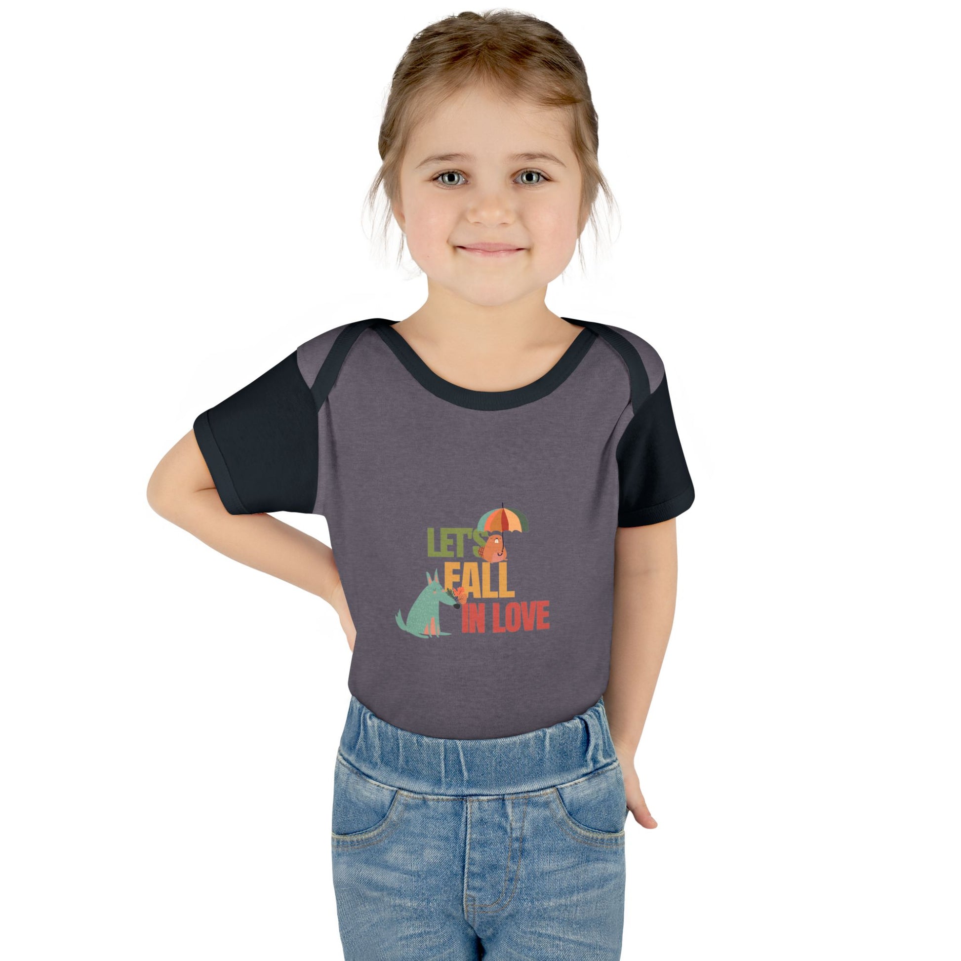 Autumn Baby Bodysuit - Let's Fall in Love, Cute Infant Outfit, Seasonal Gift, Baby Shower Present, Little One's Fall Fashion - MaisonThreadory