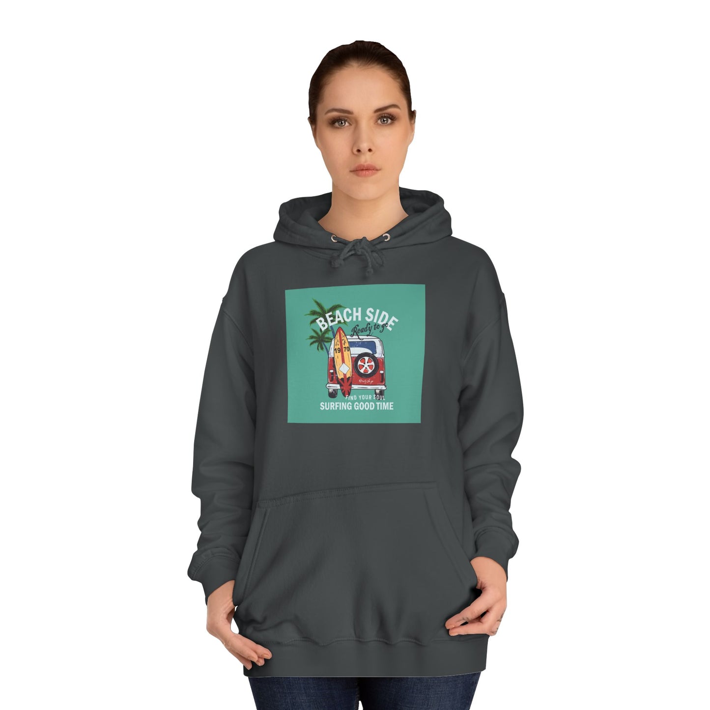Beachside Vibes Unisex Hoodie | Perfect for College Students, Cozy Days, Summer Vacations, Gift for Friends, Casual Wear - MaisonThreadory