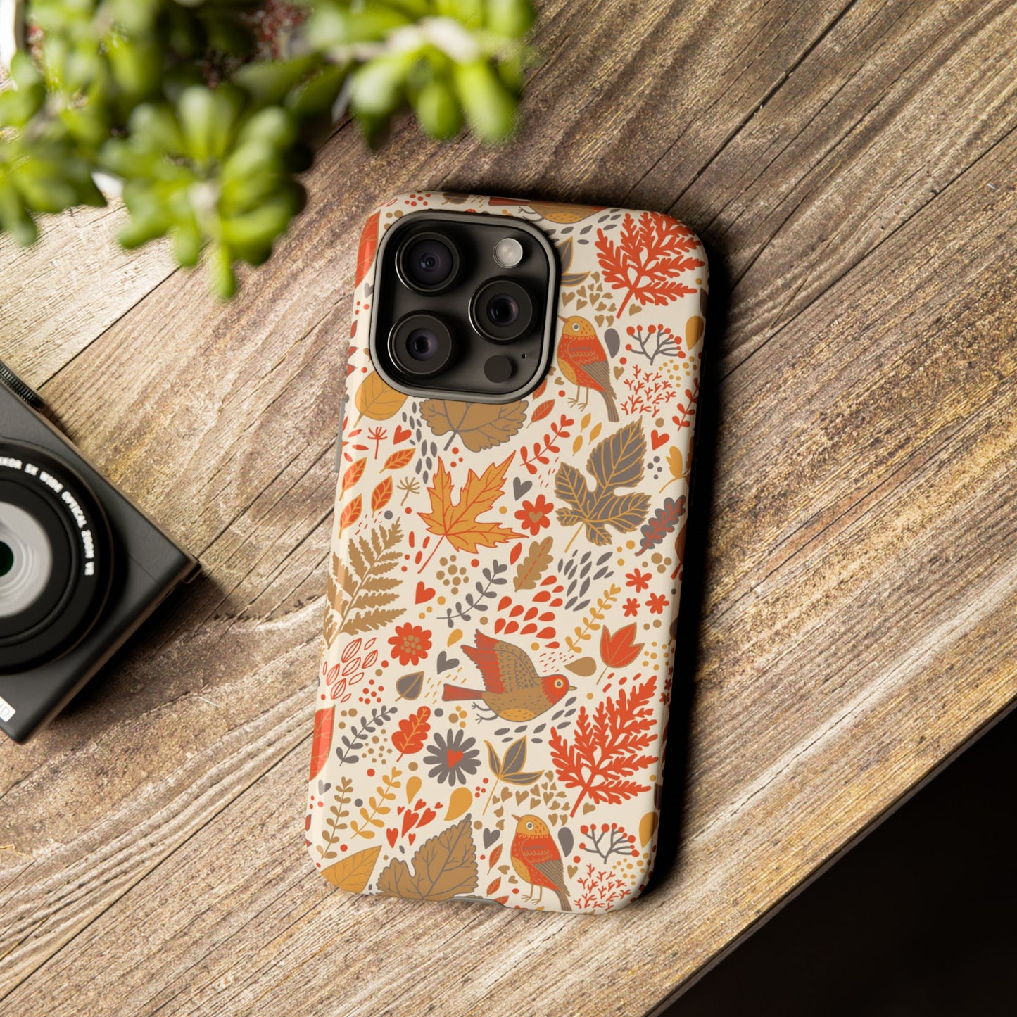 Floral Phone Case - Tough Cases for Nature Lovers, Stylish Cover, Nature-Themed Gift, Phone Accessories, Fall Aesthetic