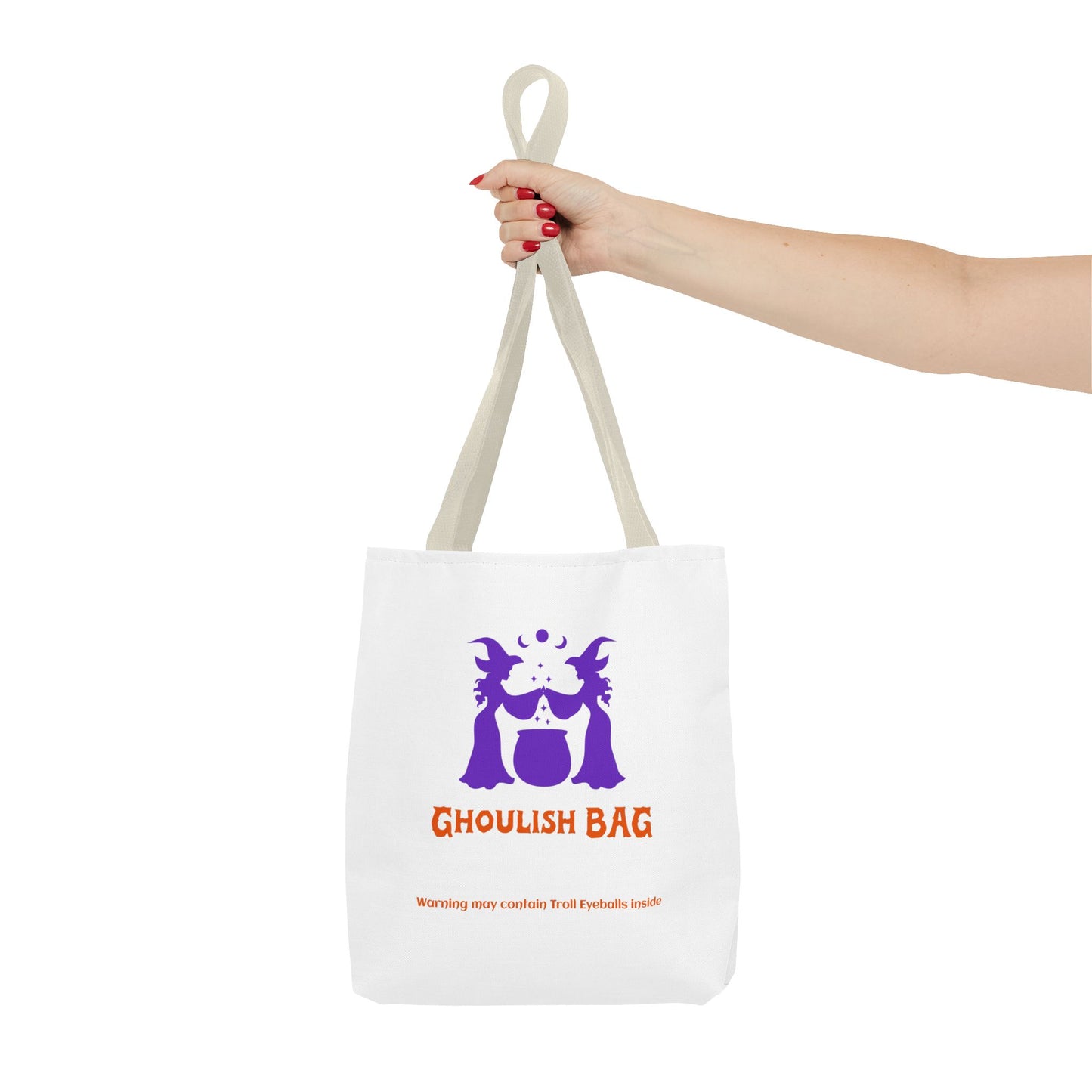 Ghoulish Tote Bag - Spooky Halloween Carryall, Trick-or-Treat Bag, Witchy Gift, Ghoul Tote for Fall, Party Essential - MaisonThreadory