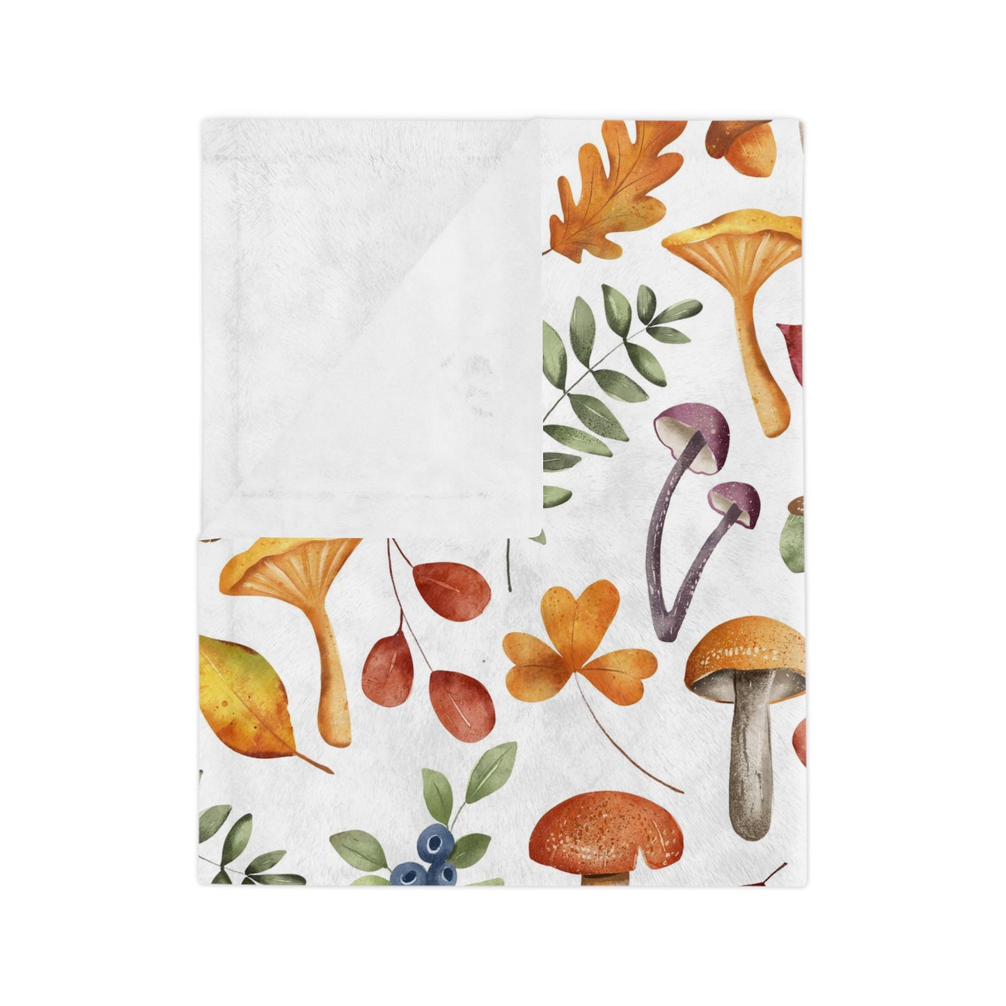 Cozy Autumn Velveteen Blanket | Soft Microfiber Throw, Fall Decor, Nature Lovers Gift, Seasonal Home Textile, Snuggle Up in Style - MaisonThreadory