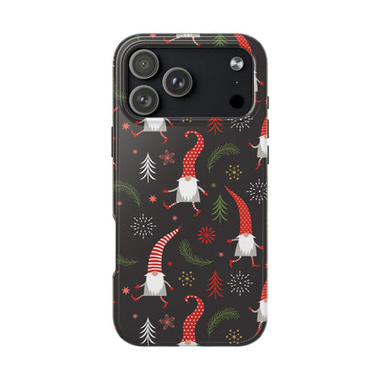 Gnomes & Holiday Cheer Tough Phone Cases, Cute Phone Accessories, Holiday Gift, Gnome Phone Cover, Festive Phone Protection, Winter Decor