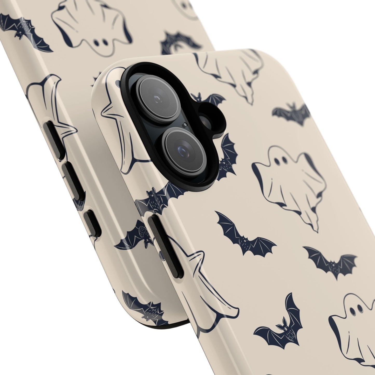 Halloween Phone Case, Ghosts and Bats, Cute Phone Cover, Spooky Accessories, Fall Decor, Gifts for Her, Halloween Party - MaisonThreadory