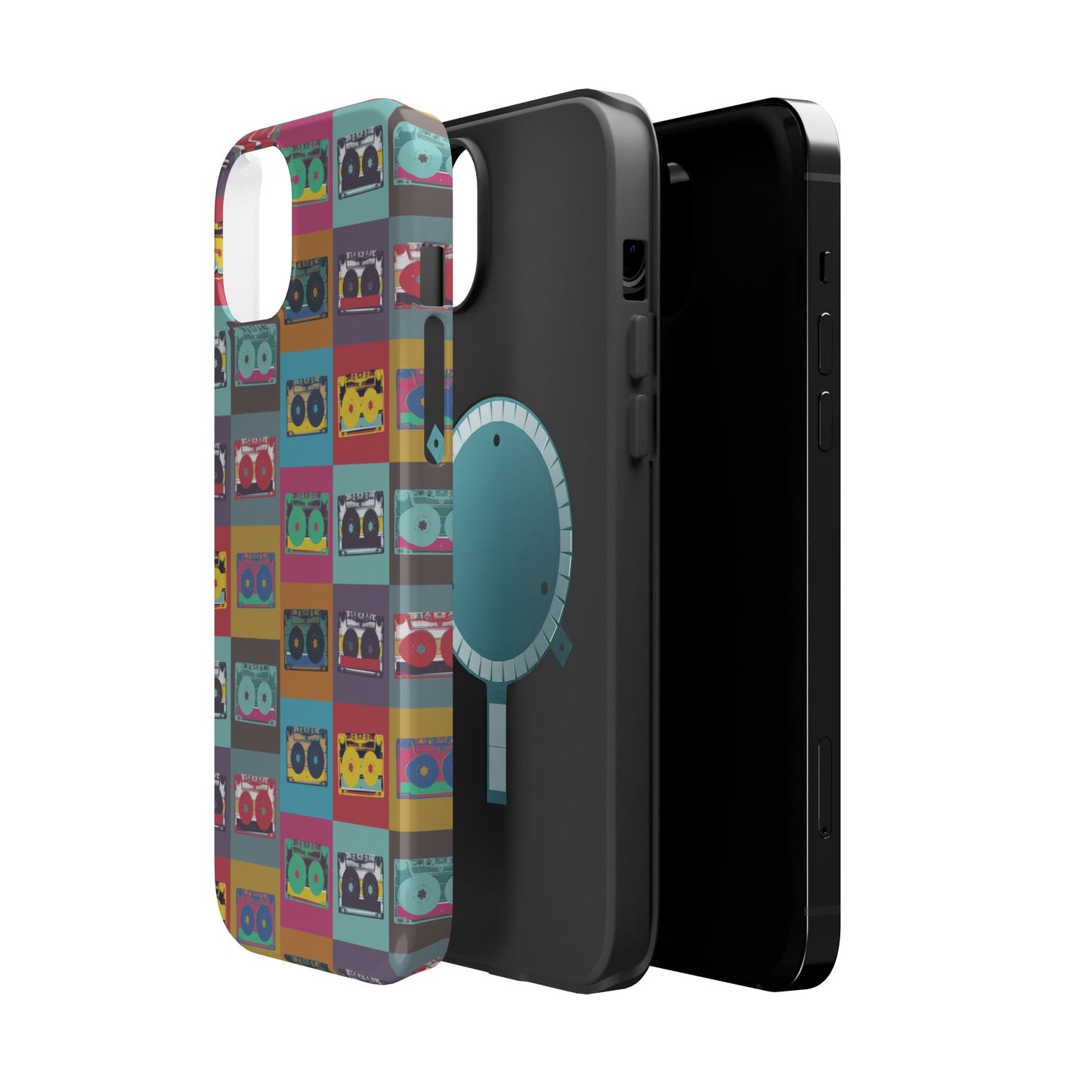 Retro Cassette Tape Phone Case, Vintage Style Tough Case, Music Lover Gift, Funky Tech Accessory, Fun Phone Cover