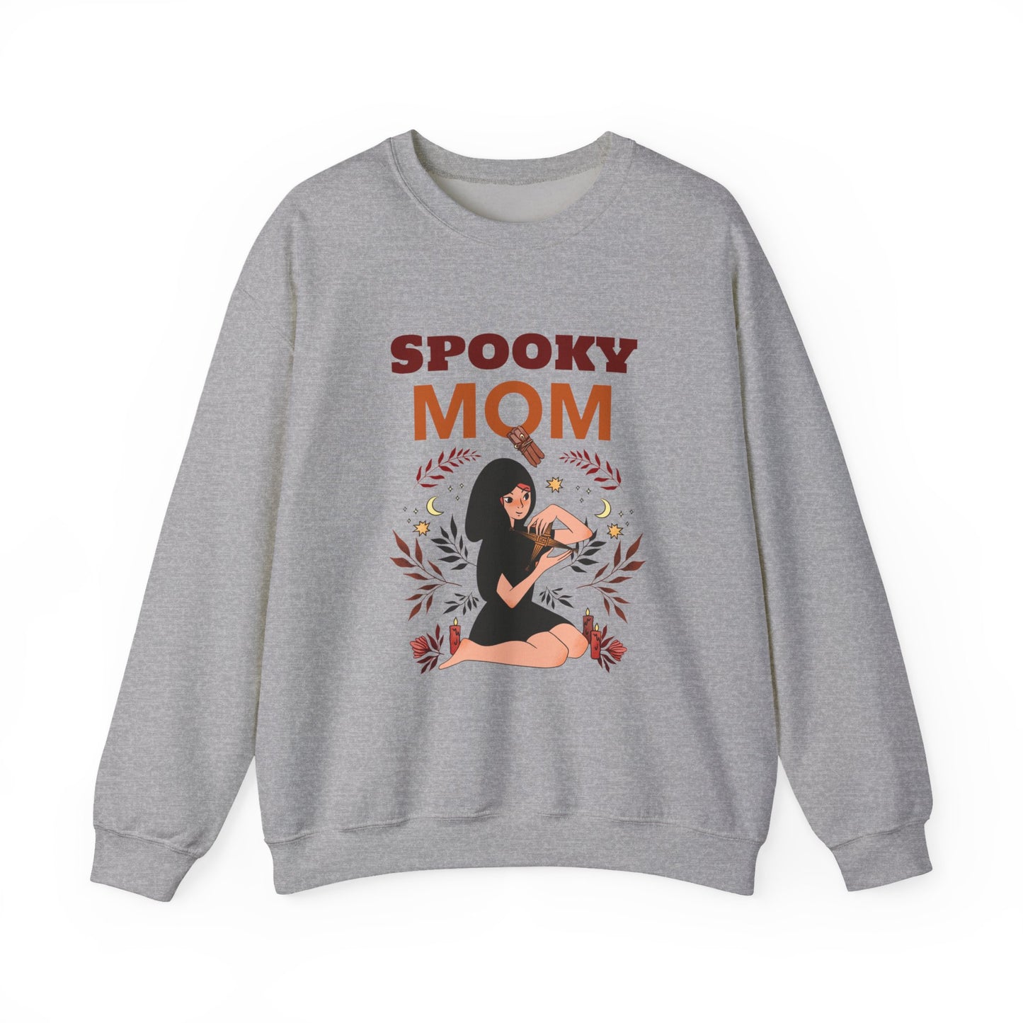 Spooky Mom Sweatshirt | Unisex Crewneck | Halloween Apparel | Gift for Moms | Cozy Fall Fashion | Cute Sweatshirt - MaisonThreadory
