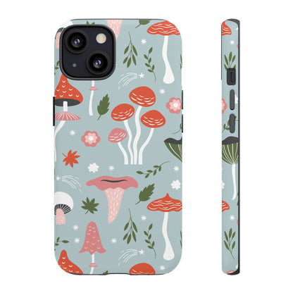 Whimsical Mushroom Phone Case, Cute Floral Smartphone Cover, Unique Gift for Nature Lovers, Trendy Tech Accessory, Eco-friendly Case