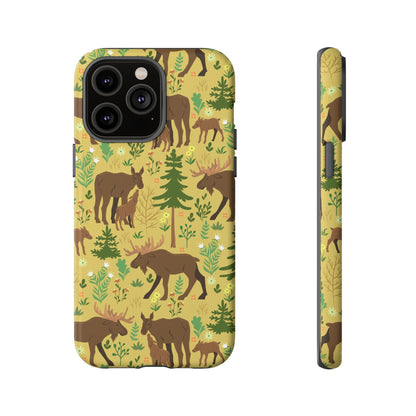 Moose Phone Case - Nature Lover's Accessory, Gifts for Outdoorsy Friends, Wildlife Decor, Eco-Friendly Cover, Forest Adventure Gear - MaisonThreadory