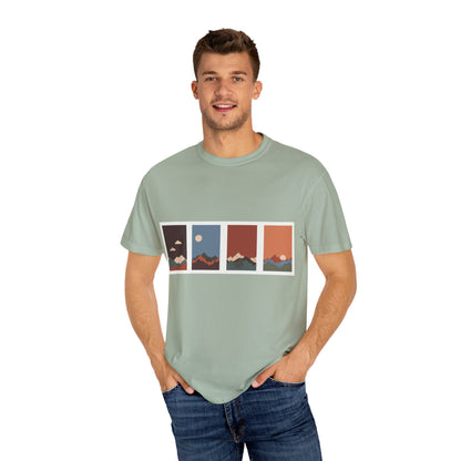 Unisex Mountain Sunset T-Shirt | Cozy Casual Wear, Nature Lover Gift, Travel Tee, Outdoor Adventure Shirt, Hiking Apparel