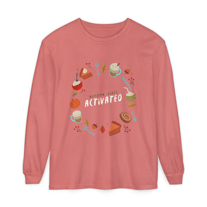 Autumn Vibes Long Sleeve T-Shirt, Cozy Fall Shirt, Unisex Fall Apparel, Thanksgiving Gift, Seasonal Fashion - MaisonThreadory
