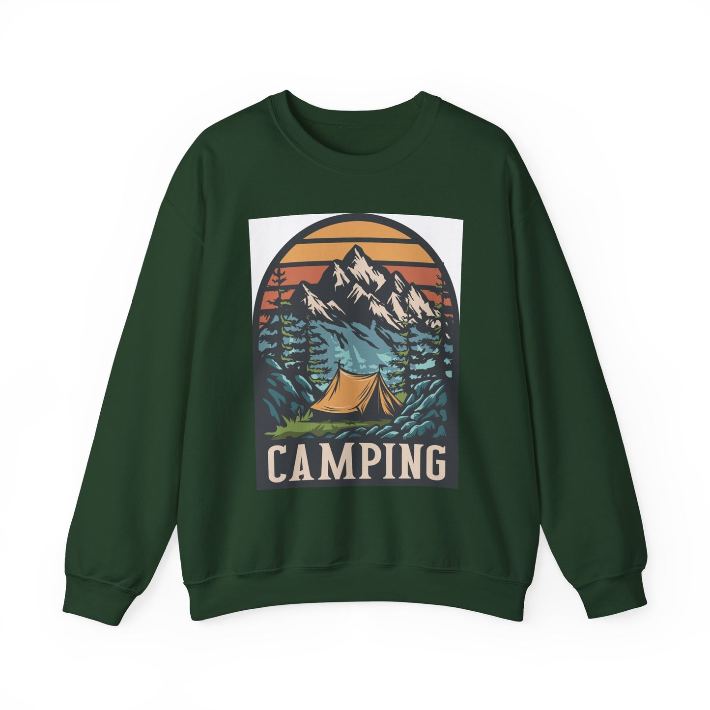 Camping Adventures Unisex Sweatshirt - Cozy Outdoor Gear, Nature Lover Gift, Hiking Apparel, Travel Essential, Campfire Style - MaisonThreadory