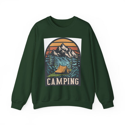 Camping Adventures Unisex Sweatshirt - Cozy Outdoor Gear, Nature Lover Gift, Hiking Apparel, Travel Essential, Campfire Style - MaisonThreadory