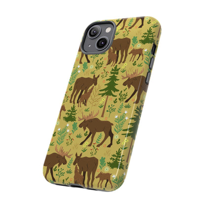 Moose Phone Case - Nature Lover's Accessory, Gifts for Outdoorsy Friends, Wildlife Decor, Eco-Friendly Cover, Forest Adventure Gear - MaisonThreadory