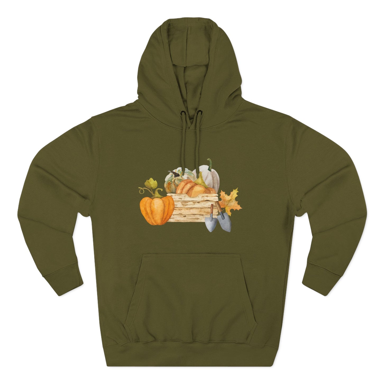 Autumn Harvest Fleece Hoodie, Cozy Fall Sweatshirt, Pumpkin Hoodie, Seasonal Apparel, Gift for Thanksgiving